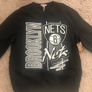 Brooklyn Nets black sweatshirt size large